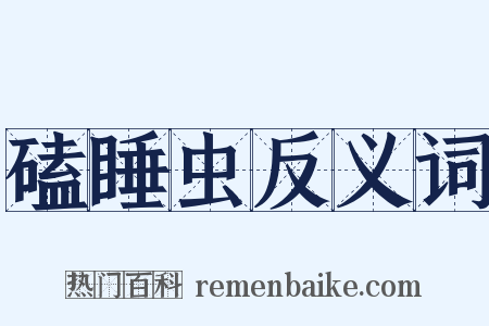 磕睡虫反义词是什么意思的图片